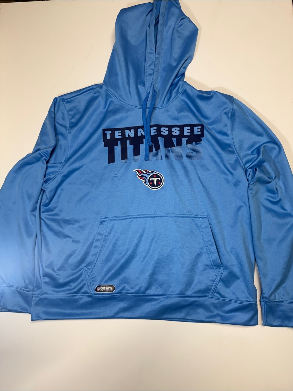 New Era Tennessee Titans Light Blue Hoodie with Navy Graphics
